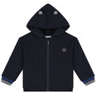 Younger Boys Navy Blue & Blue 3 Piece Tracksuit , 2, hi-res